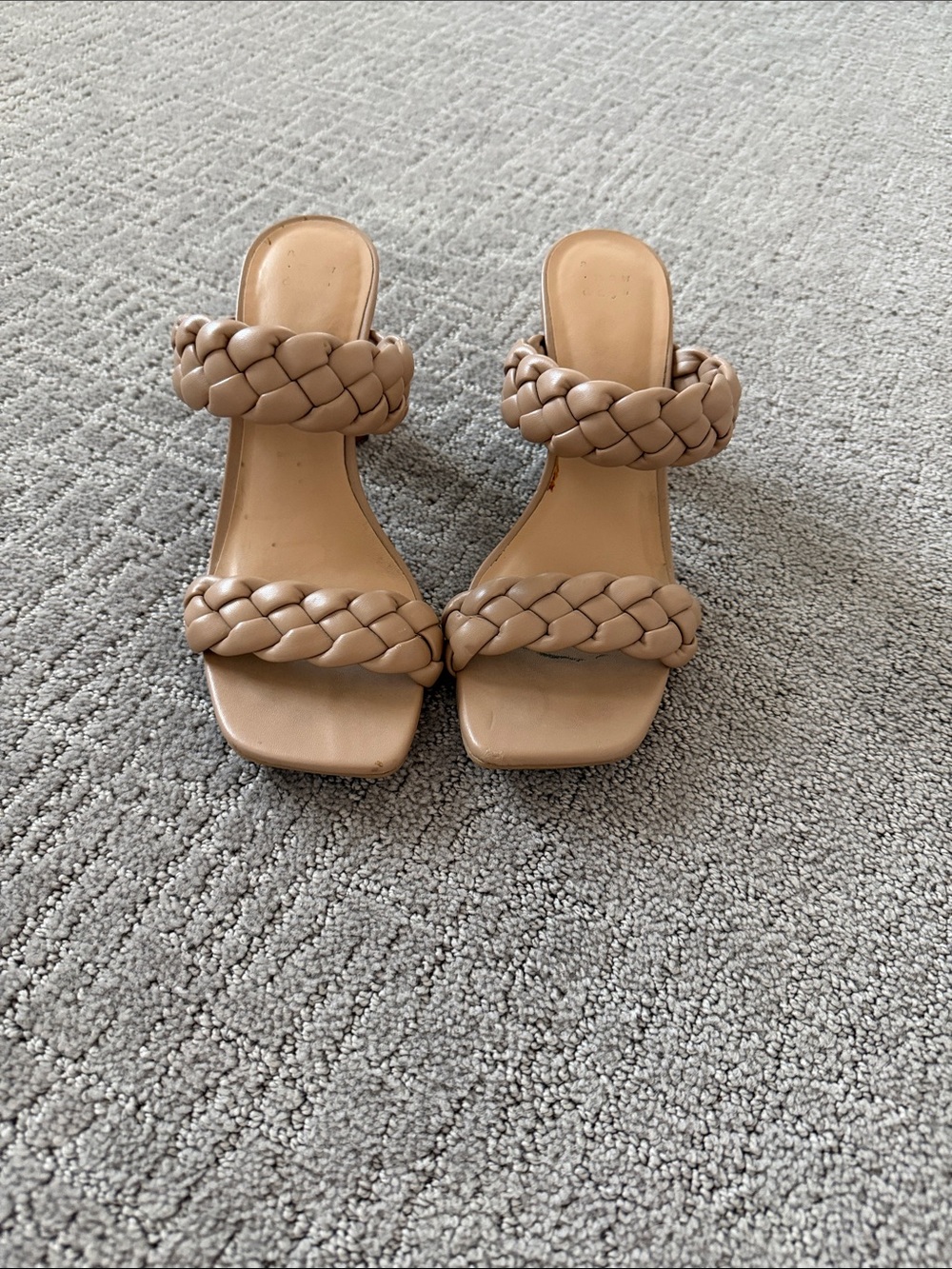 a new day Braided Nude Block-Heel Slide Sandals